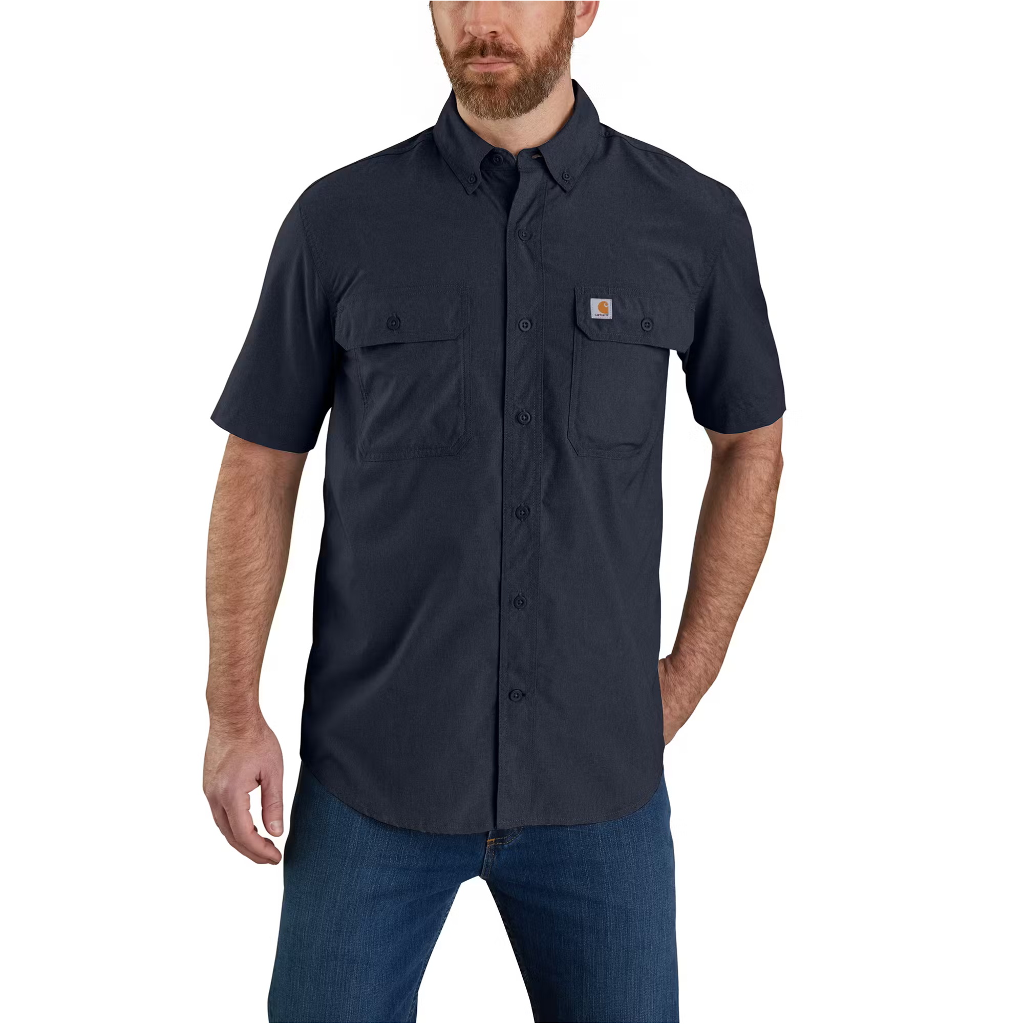 Carhartt Force Sun Defender Chambray Relaxed Short Sleeve Shirt from GME Supply